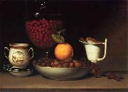 Raphaelle Peale Strawberries, Nuts oil painting on canvas